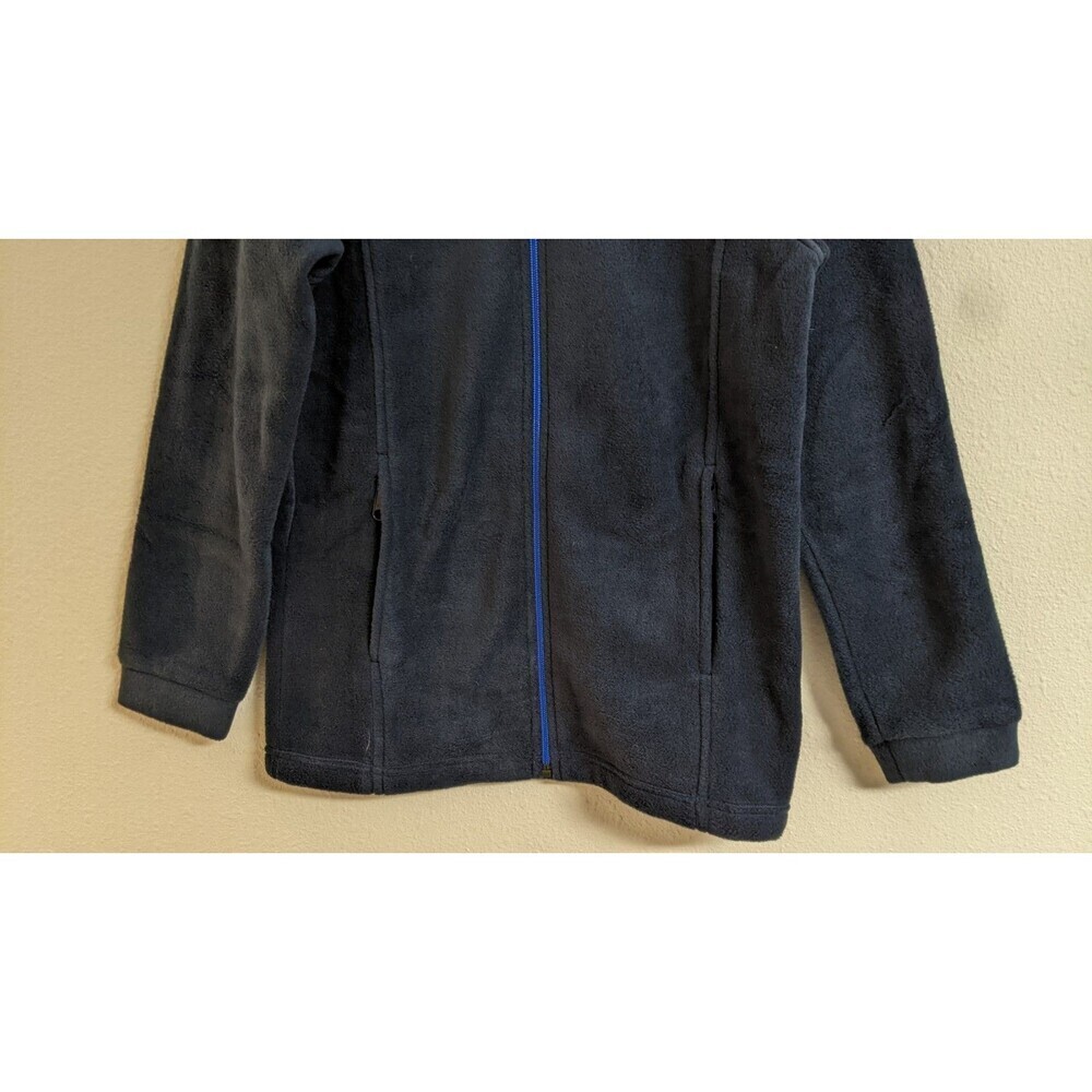 NEW~Kids COLUMBIA Navy Blue Full-Zip Long Sleeve Fleece Jacket Coat M (10/12) - Picture 4 of 11